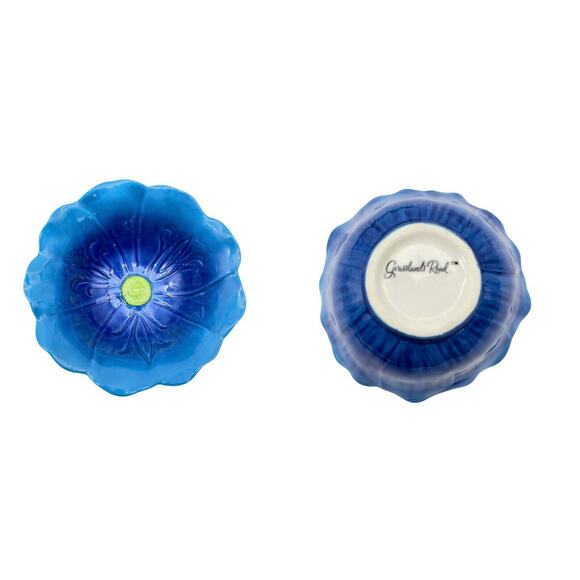 Grasslands Roads Floral Bowls and Platter Set Condiment Relish Candy Serving Set - Picture 2 of 8